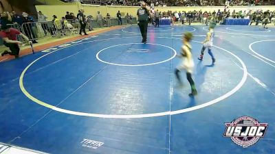 40 lbs Round Of 16 - Braxson Bas, Topeka Blue Thunder vs Noah Harris, Team Conquer Wrestling