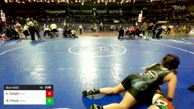 132 lbs Semifinal - Arielle Zanghi, Vineland vs Brooklynn Floyd, Power Half Wrestling Academy