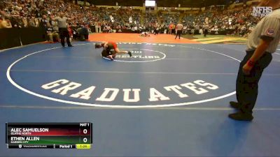 6A-157 lbs Quarterfinal - Alec Samuelson, Olathe North vs Ethen Allen, Garden City