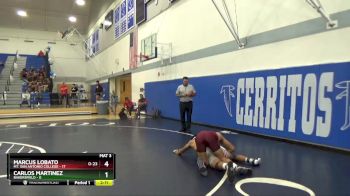 157 lbs Semis & 1st Wrestleback (8 Team) - Carlos Martinez, Bakersfield vs Marcus Lobato, Mt. San Antonio College