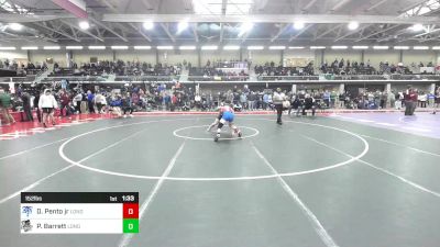 152 lbs Quarterfinal - David Pento Jr, Londonderry vs Paul Barrett, Longmeadow