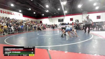 150 lbs Cons. Round 1 - Christopher Alvarez, Camarillo vs Michael Schrader, Ventura