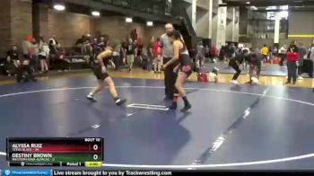 124 lbs Round 4 (6 Team) - Alyssa Ruiz, Texas Black vs Destiny Brown, Western Iowa Alpacas