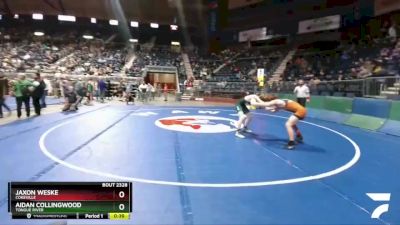 2A-138 lbs Cons. Semi - Jaxon Weske, Cokeville vs Aidan Collingwood, Tongue River