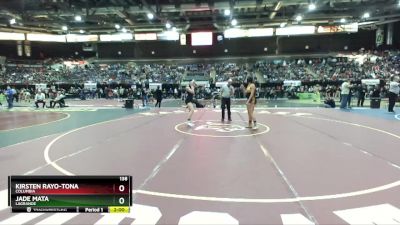 138 lbs Champ. Round 1 - Kirsten Rayo-Tona, Columbia vs Jade Mata, LaGrande