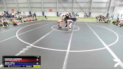 126 lbs Round 2 (6 Team) - Hudson Egeberg, North Dakota Blue vs Sean Hall, Team Idaho