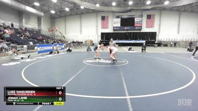 190 lbs Semifinals (4 Team) - Jonah Lamb, Tioga Sr HS vs Luke VanGorden, Palmyra Macedon Sr HS