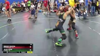 82 lbs Round 3 (4 Team) - Alex Leon, Olympia vs Brody Gustin, Mat Monsters