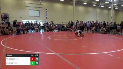 145 lbs Quarterfinal - Wyatt Lazzar, HS Bad Karma vs Judah Aybar, HS TNWC Red