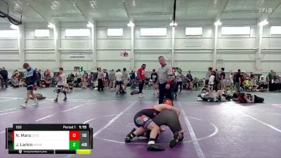 100 lbs Round 4 (10 Team) - Nick Mara, Ohio Gold 10K vs Julian Larkin, Rambler WC