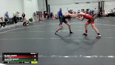 113 lbs Round 7 (8 Team) - Quinten Bailey, Cavalier WC vs Blake Haines, Gettysburg