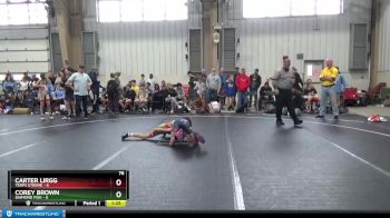 76 lbs Round 2 (8 Team) - Corey Brown, Diamond Fish vs Carter Lirgg, Terps Xtreme