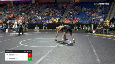 165 lbs Consolation - Keilan Torres, Northern Colorado vs Demetrirus Romero, Utah Valley