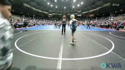 61 lbs Consolation - Boston Nelson, Harrah Little League Wrestling vs Mason Londo, Keystone Wrestling Club