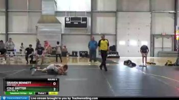 130 lbs Round 3 (4 Team) - Cole Gritter, ARES Red vs Draven Bennett, ARES Grey