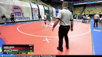 120 Class 2 lbs Champ. Round 1 - Bryant Schwent, Ste. Genevieve vs Aiden Minor, Pleasant Hill