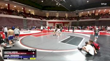 132 lbs Champ. Round 1 - Diesel Pedersen, Broken Arrow Wrestling Club vs Ashton Weems, Edmond North High School Wrestling