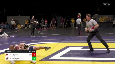 197 lbs Round Of 32 - Michial Foy, Minnesota vs Nolan Springer, Bucknell