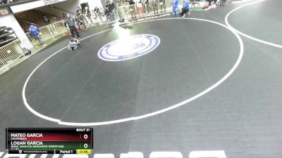 62 lbs Champ. Round 1 - Mateo Garcia, California vs Logan Garcia, RBWC (Rancho Bernardo Wrestling Club)