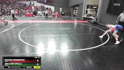 110 lbs Semifinal - Benjamin Spalla, B.A.M. vs Nathan Henderson, LAW