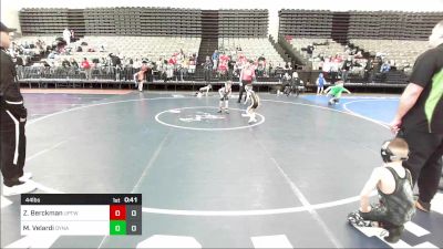 44 lbs Rr Rnd 2 - Zayden Berckman, Upper Township vs Marco Velardi, Dynamic