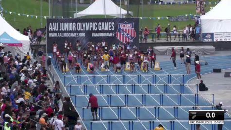 Youth Girls' 100m Hurdles Championship, Semi-Finals 10 - Age 15-16