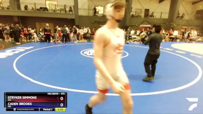 175 lbs Quarterfinal - Stryker Simmons, WA vs Caden Brooks, WA