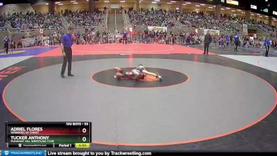 53 lbs Quarterfinal - Adriel Flores, Warriors Of Christ vs Tucker Anthony, Pleasant Hill Wrestling Club