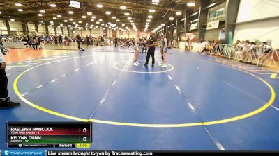 145 lbs Rd# 8 -10:30am Saturday - Raeleigh Hancock, Team War Ladies vs Kelynn Dunn, Mistfits