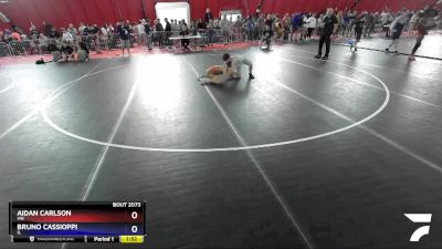 113 lbs Champ. Round 2 - Aidan Carlson, MN vs Bruno Cassioppi, IL