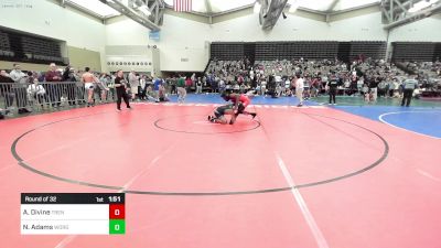 122-H lbs Round Of 32 - Akbar Divine, Trenton Youth Wrestling vs Nicholas Adams, West Orange