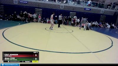 138 lbs Round 2 - Sean Cook, Owyhee High School vs Colt Johnson, Idaho Gold