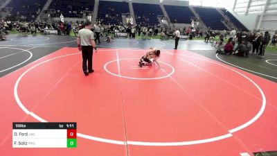 109 lbs Quarterfinal - Decker Ford, Jwc vs Frank Soliz, Pride WC