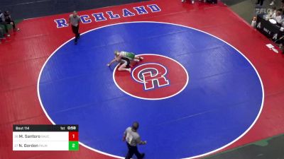 110 lbs Round Of 64 - Mack Santoro, Saucon Valley vs Nick Gordon, Palmyra