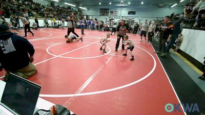 43 lbs Rr Rnd 2 - Kyson Overholser, Salina Wrestling Club vs Gauge Littlefield, Coweta Tiger Wrestling