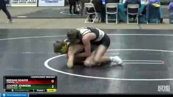 126 lbs Semis & 1st Wb (8 Team) - Keegan Seaver, Fairview vs Cooper Johnson, Greeneville