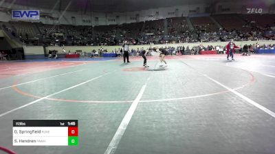 113 lbs Round Of 16 - Gracie Springfield, Runestone vs Savanna Hendren, Pawhuska