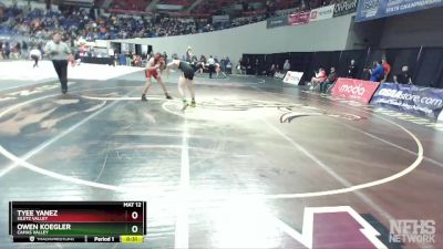 2A/1A-152 Cons. Round 2 - Tyee Yanez, Siletz Valley vs Owen Koegler, Camas Valley