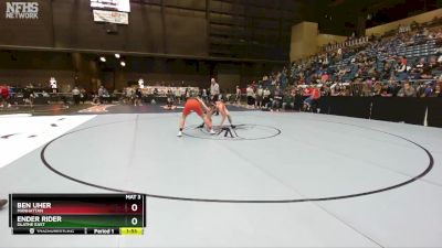 6A-157 lbs Semifinal - Ender Rider, Olathe East vs Ben Uher, Manhattan