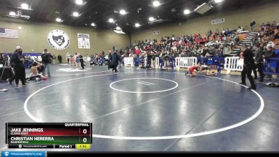 132 lbs Quarterfinal - Christian Hererra, Bakersfield vs Jake Jennings, Clovis West