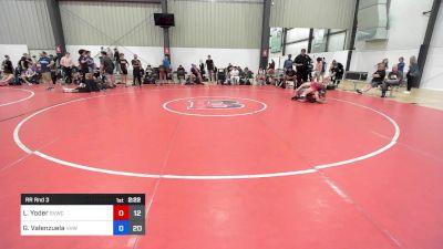 66 kg Rr Rnd 3 - Landon Yoder, Shenandoah Valley Wrestling Club vs Giorgio Valenzuela, Vougar's Honors Wrestling Black