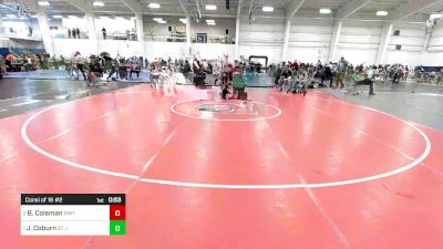 72 lbs Consi Of 16 #2 - Ben Coleman, Smitty's Wrestling Barn vs Jaxon Coburn, St Johnsbury Academy