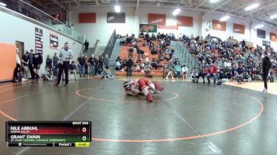 120 lbs Cons. Round 5 - Grant Swain, St. Mary Central Catholic (Sandusky) vs Nile Abbuhl, Indian Valley