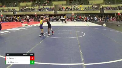 80 lbs Round 2 - Knox Ritter, Lake Mills Wrestling Club vs Jack Bowe, Crass Trained