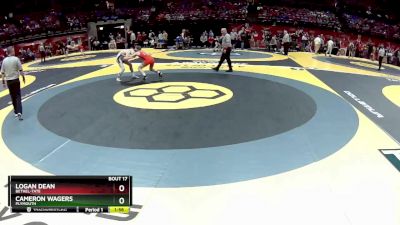 D3-120 lbs Champ. Round 1 - Logan Dean, Bethel-Tate vs Cameron Wagers, Plymouth