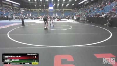 6A-150 lbs Cons. Round 3 - Braden Salsbury, Maize vs Saben Herrera, Garden City