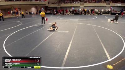 114 Championship Bracket Cons. Round 5 - Brock Needham, Holmen vs Aidan Carlson, Mahtomedi