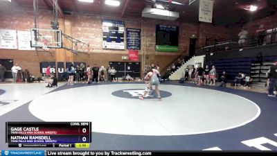 106 lbs Cons. Semi - Gage Castle, Twin Falls High School Wrestli vs Nathan Ramsdell, Twin Falls High School Wrestli