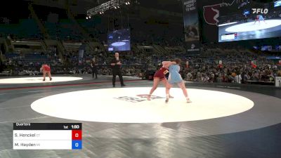 152 lbs Quarters - Sarah Henckel, Connecticut vs Maddie Hayden, Michigan