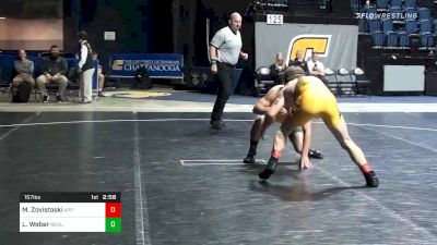 157 lbs Consolation - Matt Zovistoski, Appalachian State vs Luke Weber, North Dakota State